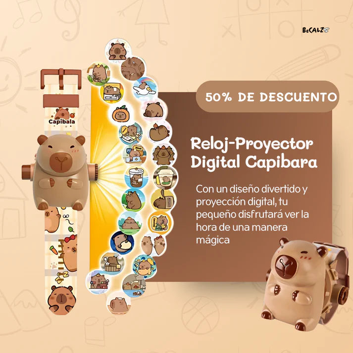 Reloj Proyector Digital Capibara 😱