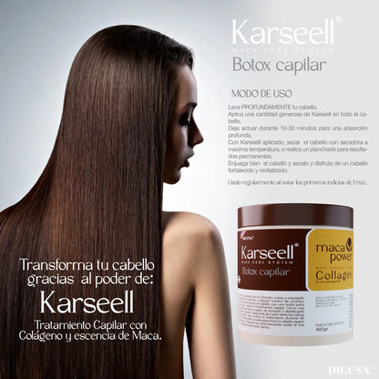 ADIOS FRIZZ, HOLA BRILLO - KARSEELL BOTOX CAPILAR