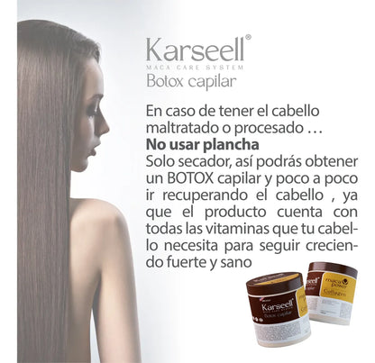 ADIOS FRIZZ, HOLA BRILLO - KARSEELL BOTOX CAPILAR