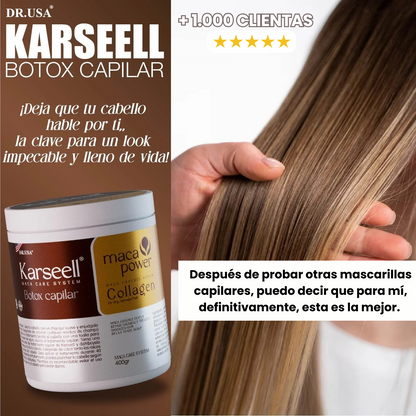 ADIOS FRIZZ, HOLA BRILLO - KARSEELL BOTOX CAPILAR