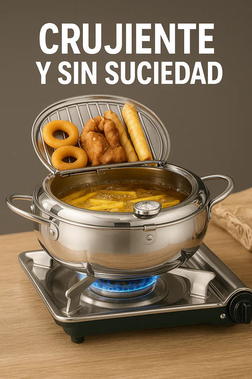 Olla Freidora Japonesa - Cocina crujiente y limpia, al estilo japonés 🇯🇵🍤